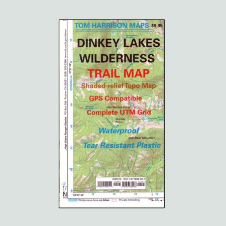Dinkey Lakes Wilderness map