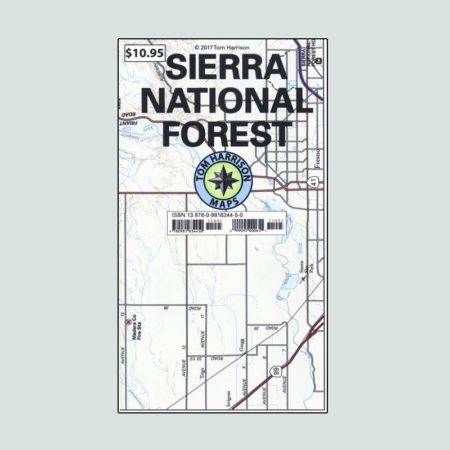 Tom Harrison Map of Sierra National Forest
